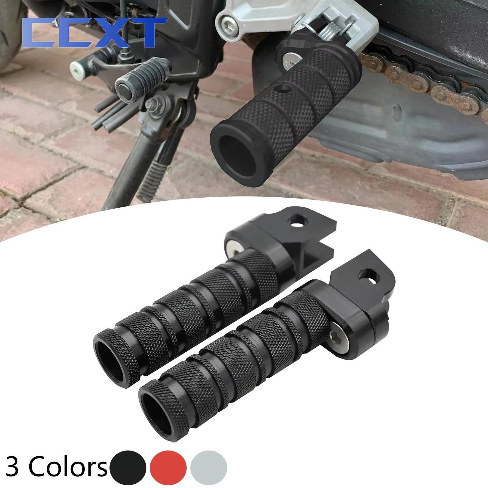 Motorcycle CNC Pedal Foot Pegs FootRest For Honda VTR250 VFR800R VFR1200X VFR1200F CB400F CB400SF CBR600RR CBR1000RR