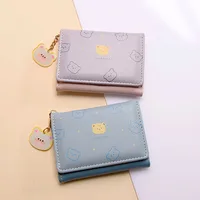 Small Bear Pattern PU Leather Purse Comfortable Handheld Shopping Wallet For Party Comfortable Handheld Shopping Wallet 1
