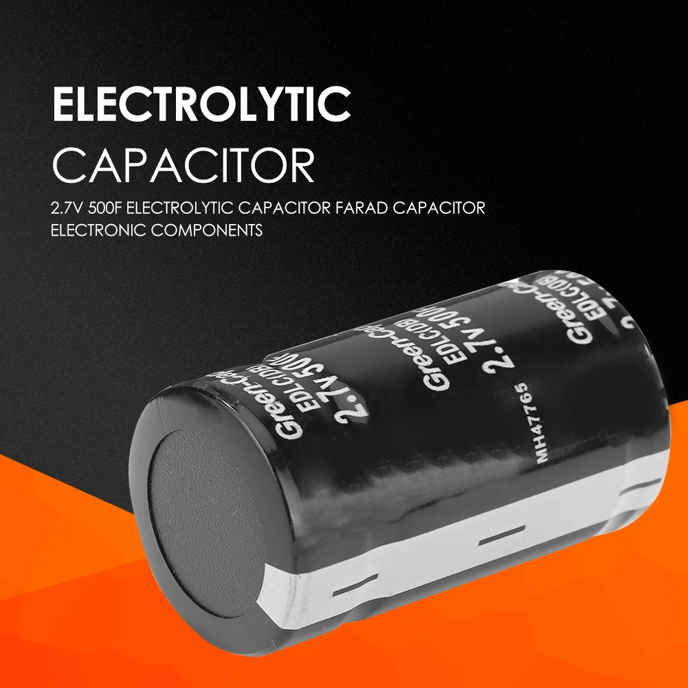Metal Electrolytic Capacitor 2.7V 500F for Circuit