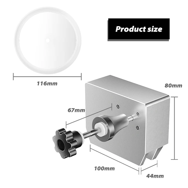 6L Ultrasonic Vinyl Record Washer with Bracket Vinyl Rotating Cleaner for Wash 7-12 Inch LP EP Discs 1 RPM/MIN 4