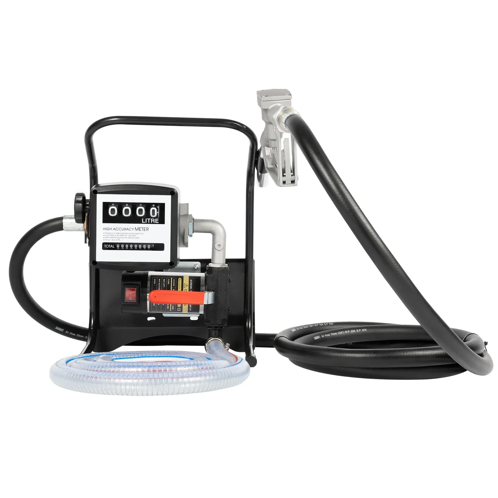 220 V Kraftstoffpumpe, 3600 U/min, Upgrade-Ölwechselpumpe 45 l/min, elektrische Dieselpumpe, Öltransferpumpe, Diesel-Flüssigkeitsübertragungspumpe – Detail 2
