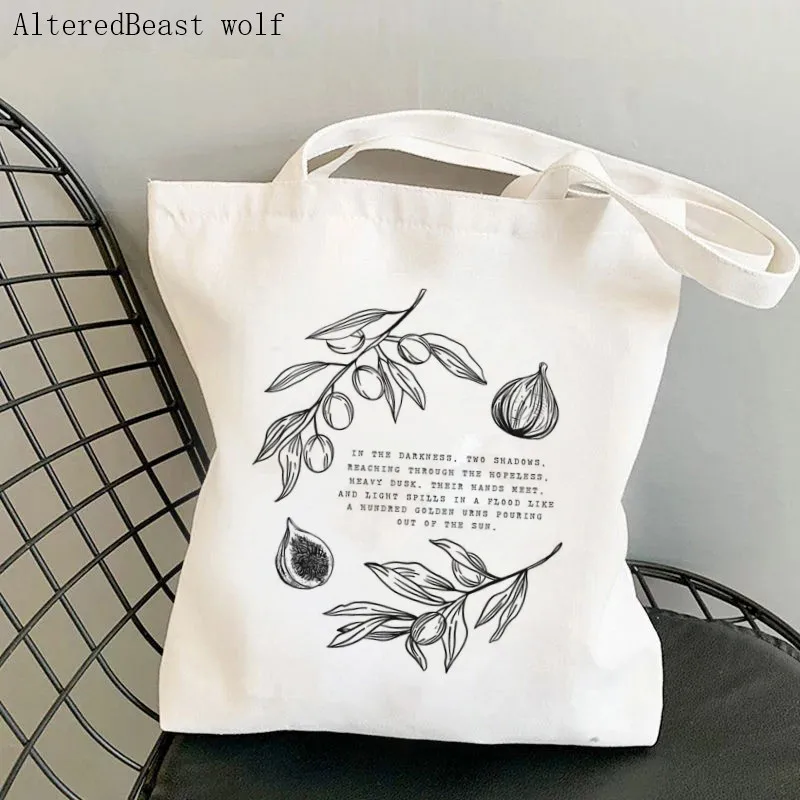 Fashion Women Shopper Handbags White Country Music Custom Environmental Storage Reusable Canvas Shoulder Tote Bag school bag