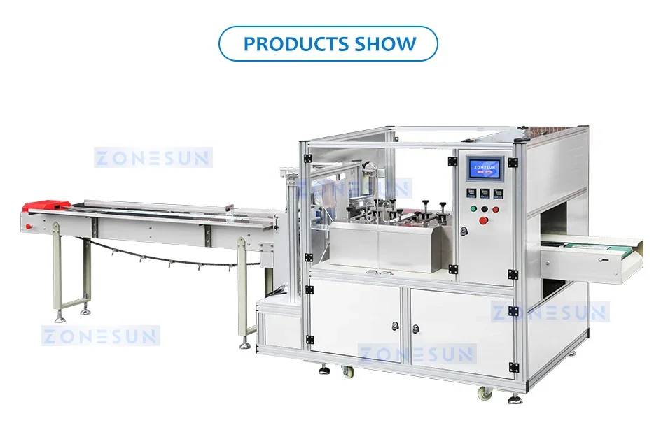 ZONESUN 4 Side Sealing Horizontal Flow Wrapper ZS-DCF100
