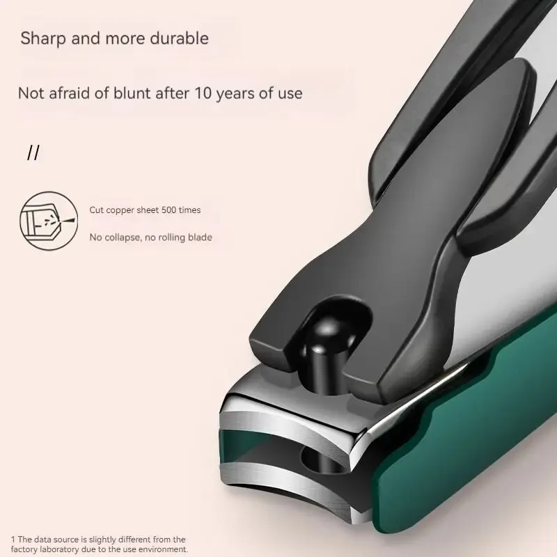 Stainless Steel Nail Clippers Splash Proof Nail Clippers Clipper Cuticle Trimmer Large Beveled Clipper Set nail clipper set