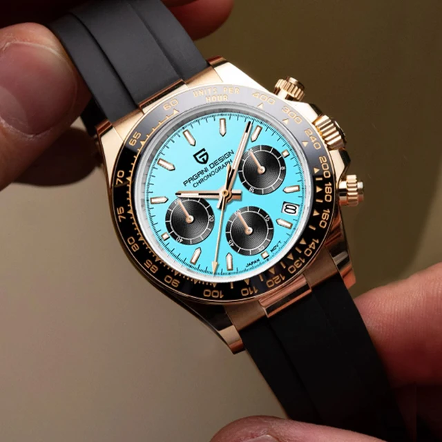 2025 Nouveau PAGANI DESIGN 40MM Montres à quartz multifonctions pour hommes VK63 Verre saphir Chronomètre Luxurys Montre d'affaires pour hommes 4