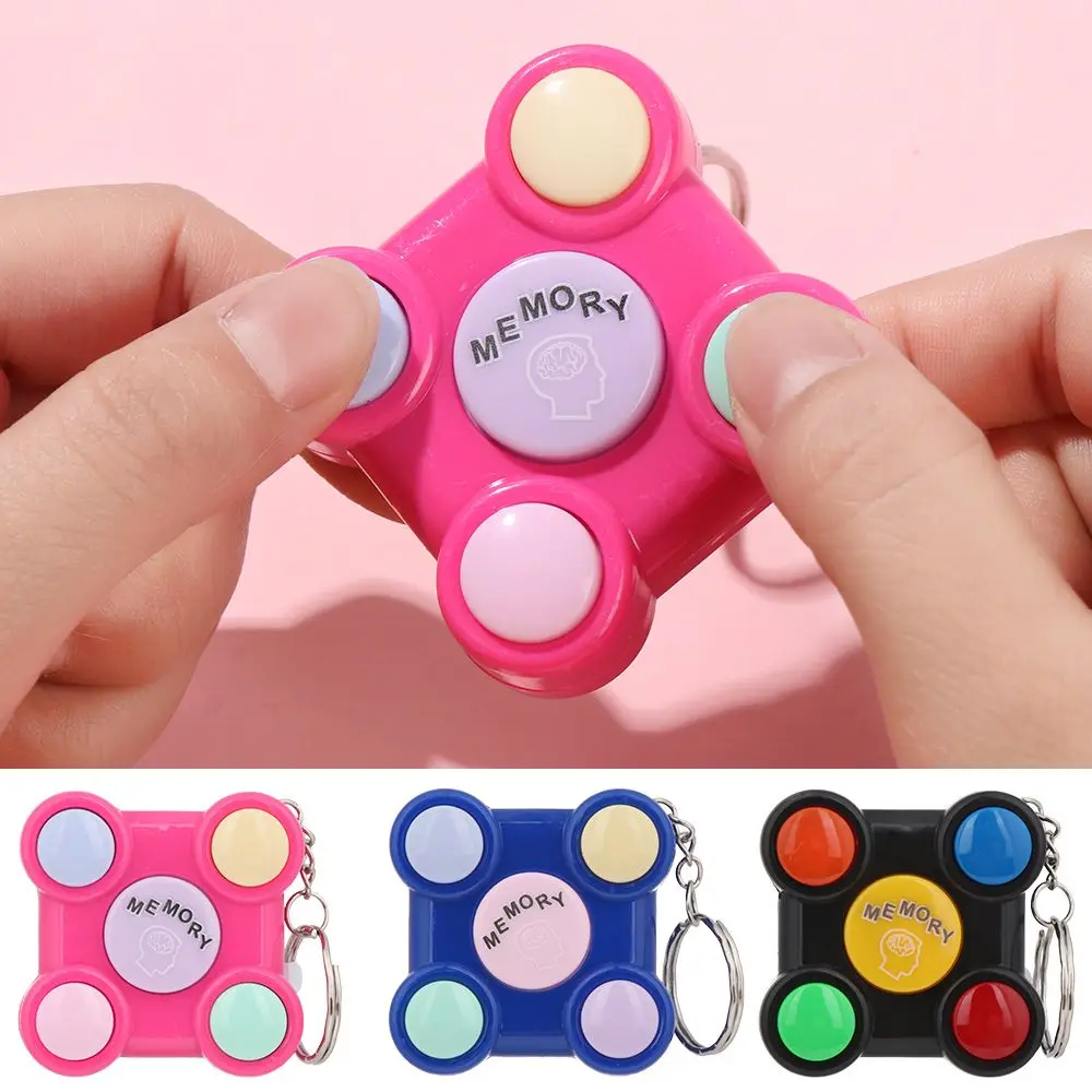 

New ABS Plastic Memory Game Console Flash Sound Key Buckle Palm Intelligence Trainer Children Interaction Souptoys Accessories