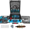 Tool Sets for Men Tool Box with Tools Kit with Rolling Complet Set Household Tool Set Aluminum Trolley 4