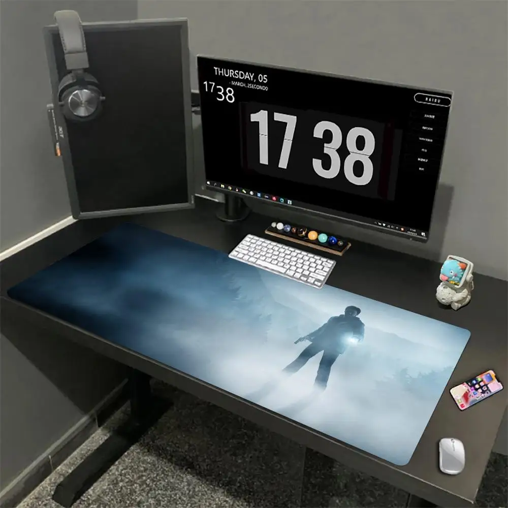 Hot Survival Horror Game Alan Wake Series Mouse Pad Computer Mouse Pad desk accessories Gaming Office MousePad Water