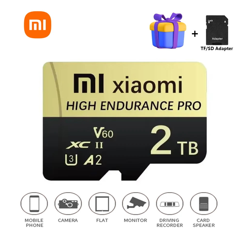Xiaomi Real Capacity 2TB Micro TF SD Card 512GB 256GB SD Memory Card High Speed Cartao De Memoria 128GB For Sony Lenovo Phone PC micro sd card