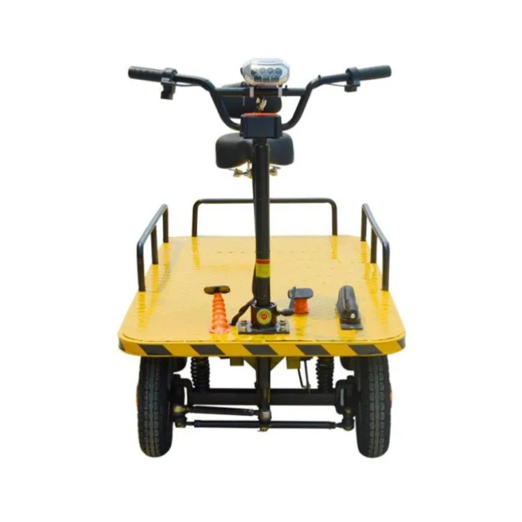 

Customizable Logo Platform Wagon Hand Beach Trolley Garden Warehouse Handling Tools Electric with 4 wheels