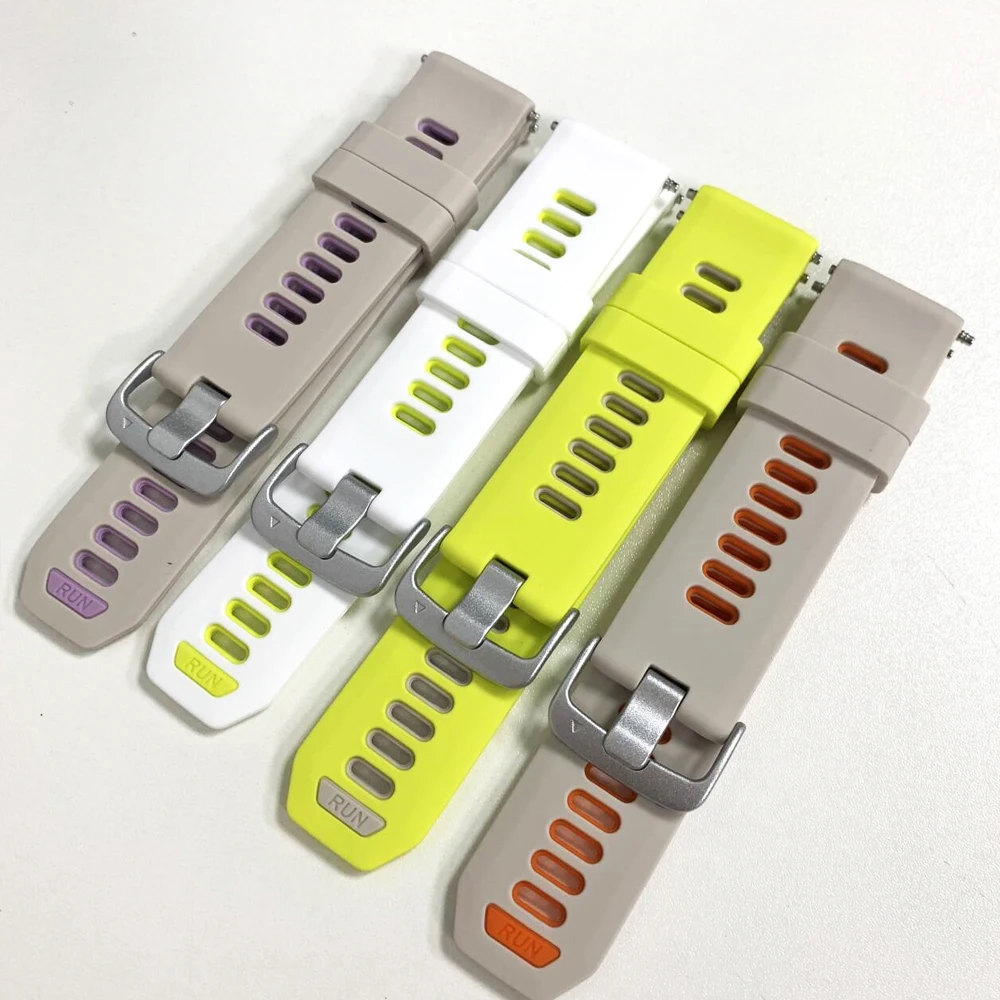 Two-Tone Sport Silicone Smart Bracelet Strap for Garmin Forerunner Series