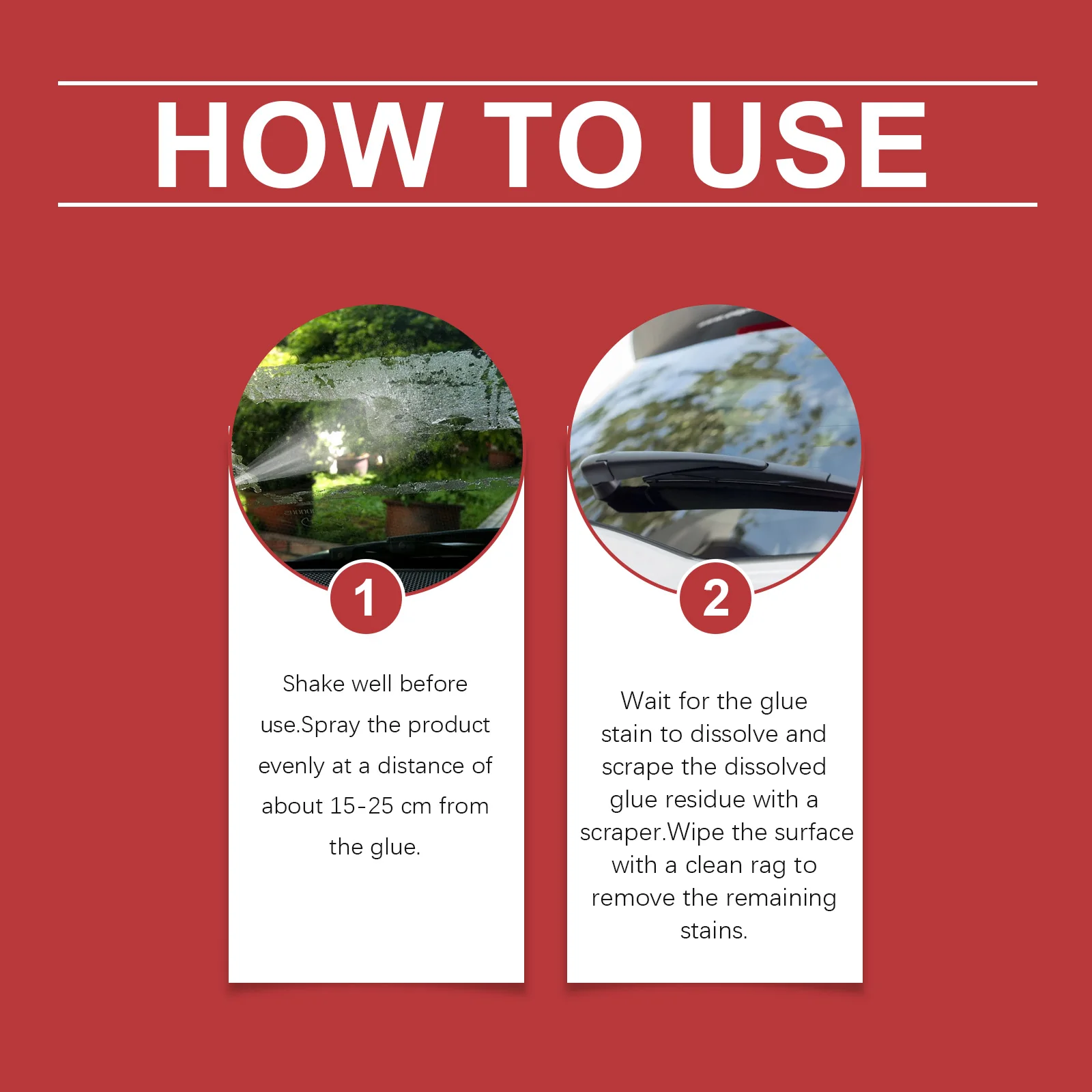 Complete adhesive remover set including spray and tools