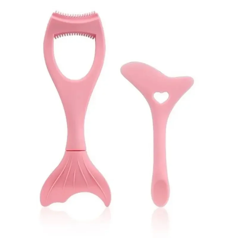 Winged Applicator Set Resusable Silicone Eyeliner Guide Eyeliner Stencil Mascara Shield Tool for Eye Makeup Mask Applic eyeliner stencil tool makeup tools mascara applicator template eye makeup tools mascara applicator tool 2Pcs Set