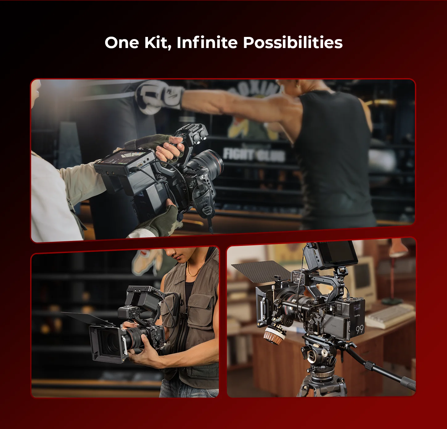 C50 Camera Cage for Canon EOS C50 w NATO Rail Cable Clamp Modular Compatibility