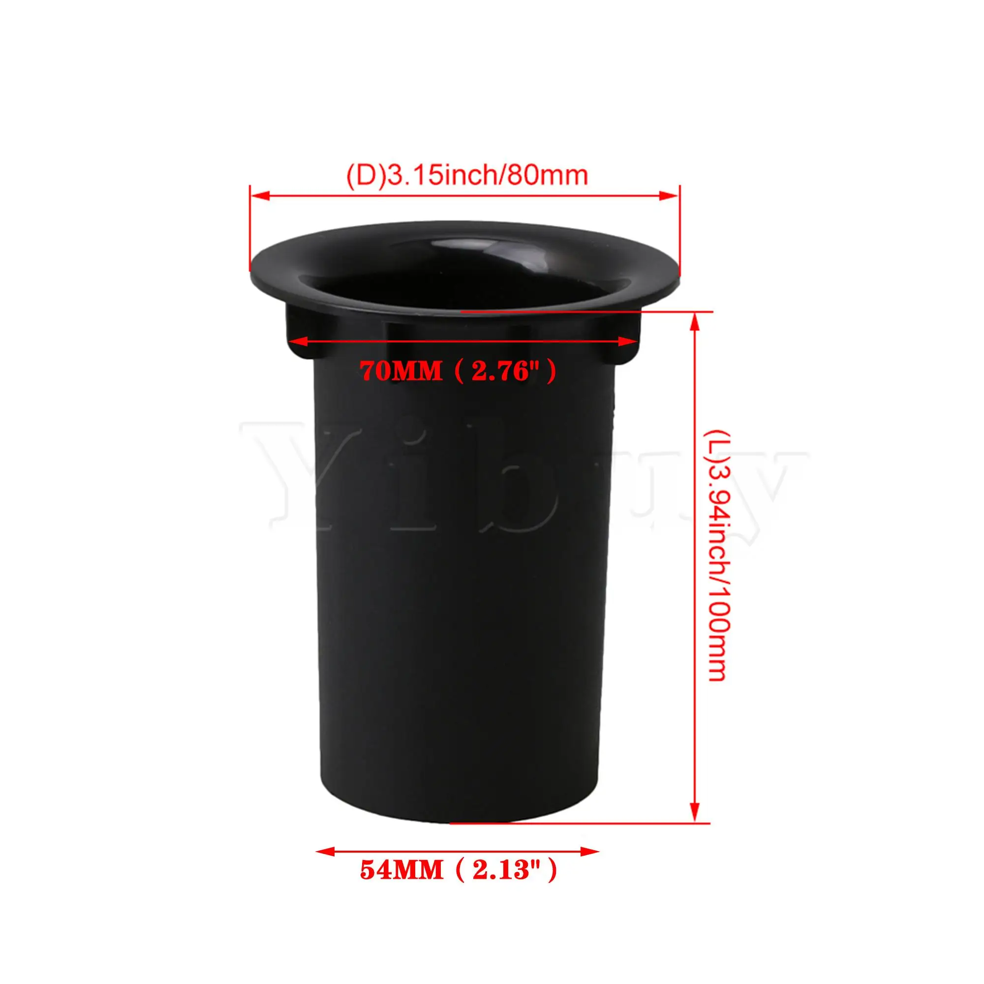 2 Pcs 70mm Flared Port Tubes for Speaker Subwoofer