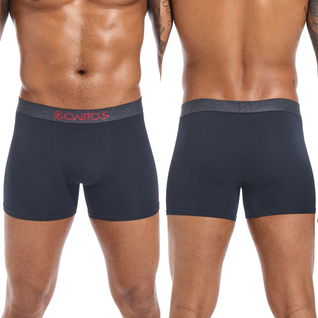 Luxury Men's Cotton Boxer Shorts Gift Set 5pcs Sexy Trunks Kit - Image 3