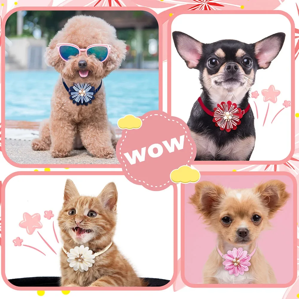 50PCS Dog Bowties Pet Grooming Summer Cute Small Dog Cat Bow Tie Neckties For Dogs Pets Grooming Products Dog Supplies 2