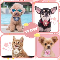 50PCS Dog Bowties Pet Grooming Summer Cute Small Dog Cat Bow Tie Neckties For Dogs Pets Grooming Products Dog Supplies 2