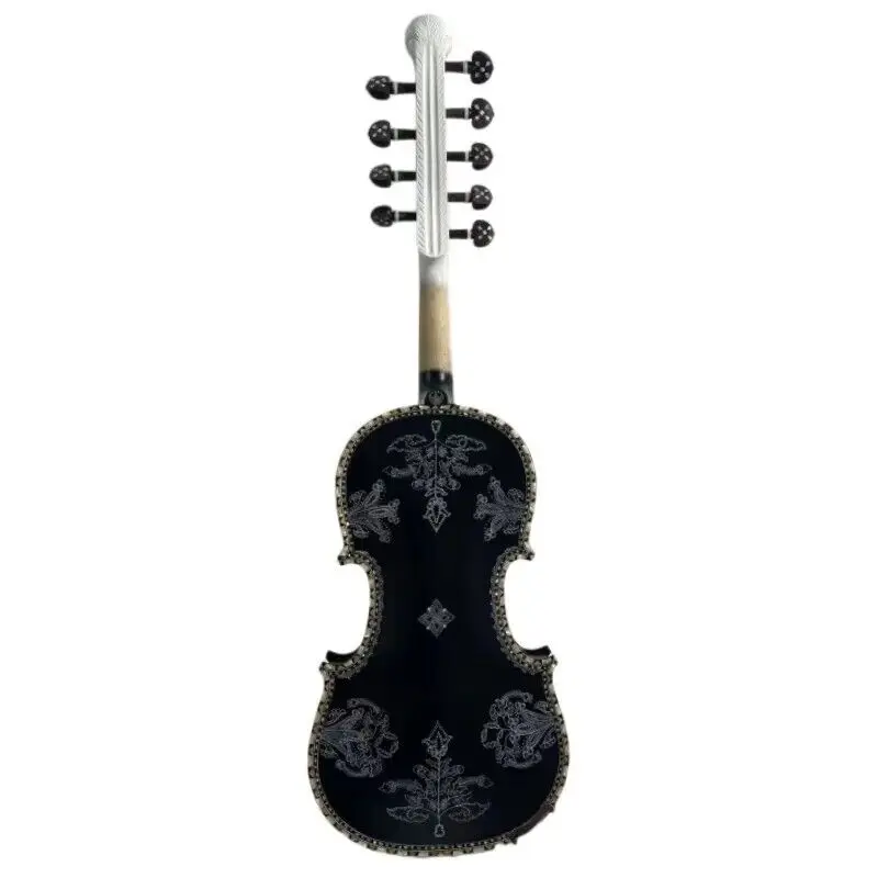 Deluxe fancy Norwegian fiddle 4/4 violin 9 strings Hardanger fiddle violin