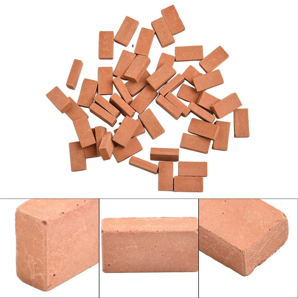 

50Pcs Miniature Bricks Sand Table Simulation Brick DIY Building Scenery Miniature HO N Scale Kids Decorative Toy Landscape