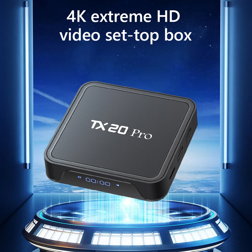 TX20 PRO TV Box Android 15.0 ATV Allwinner H313 Quad Core 2.4G+5G