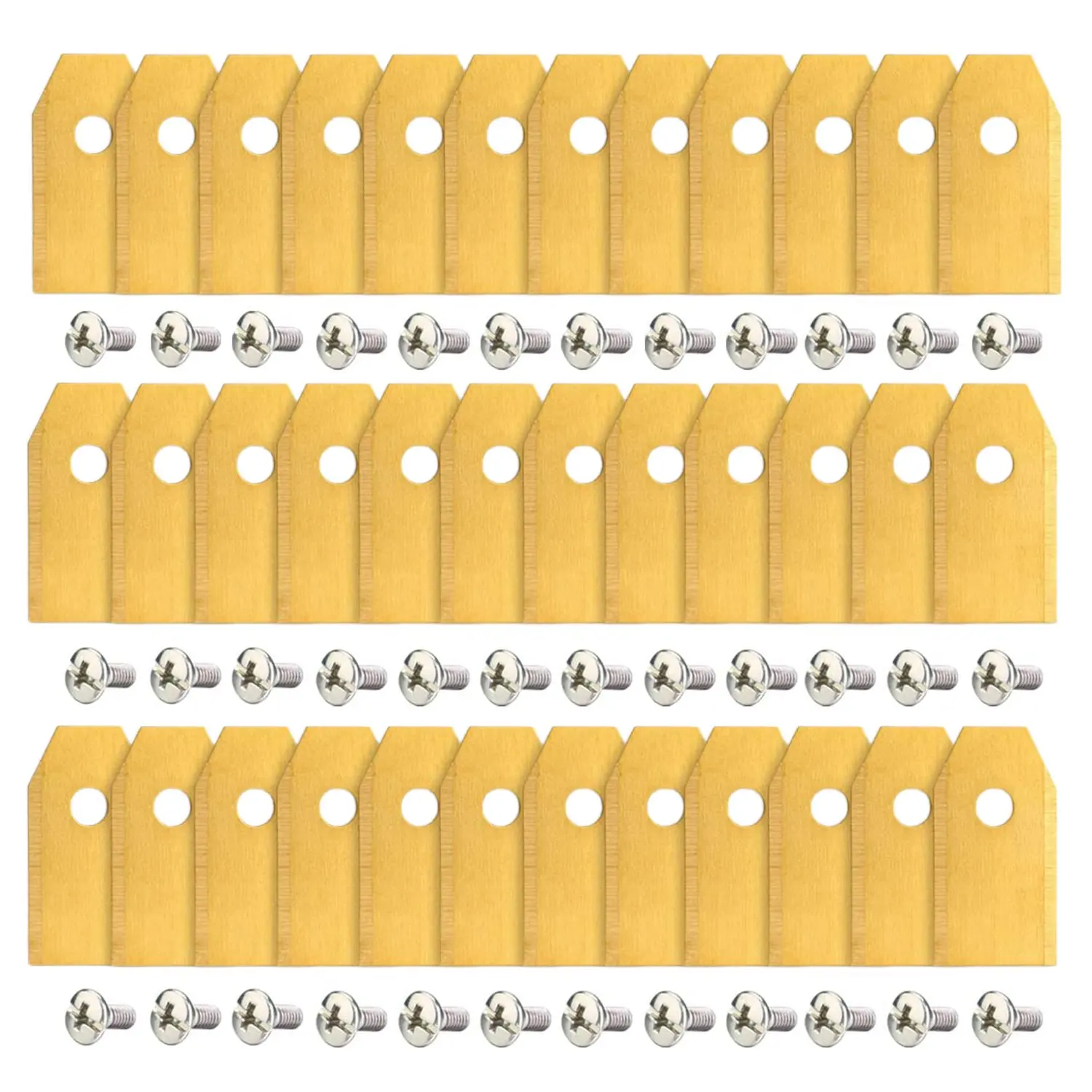 

Лезвие для газонокосилки, 36 шт. сменных лезвий, лезвие для косилки из нержавеющей стали для сада и для