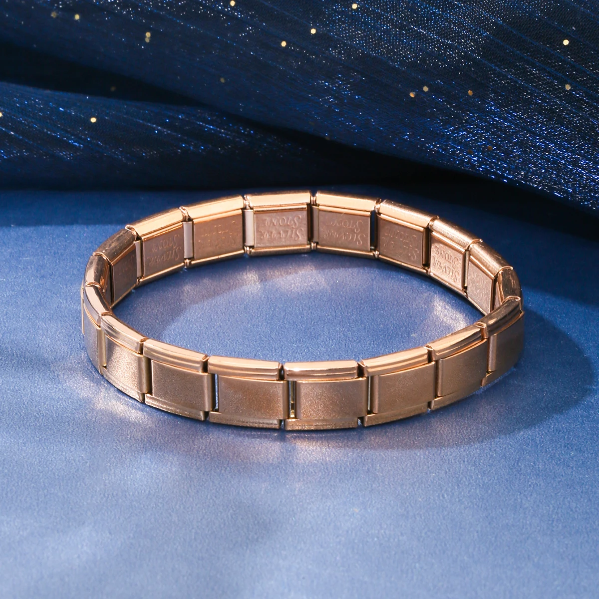 FTCY 9 mm Wide Stainless Steel Bracelets for Women Simple Trendy Style Daily Wear Silvery Charm Removable Bracelet Unisex 5
