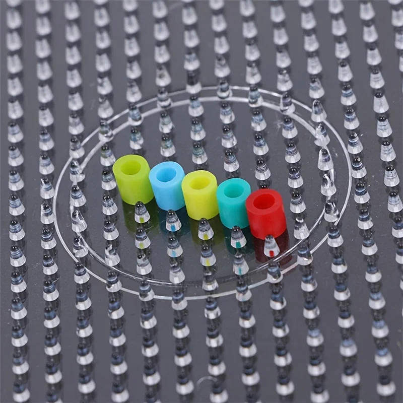 7 Types 5mm Practical PE Clear Square Melting Bead Fuse Bead Puzzles Large Pegboards Board Circle Template