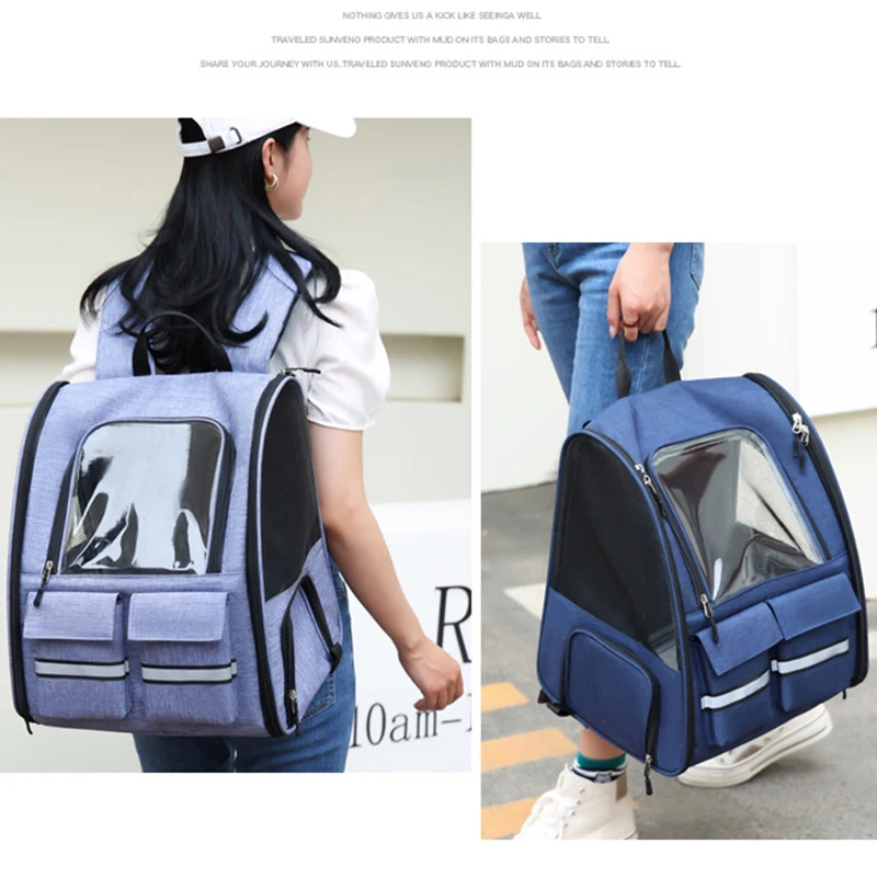 Portable Transport Trolley Bag Pet Carrier Bag Pet Carrier Backpack Pet Bag for Pet Breathable Space Capsule Carrier Backpack for Cat and Dog High Quality Carrying Travel