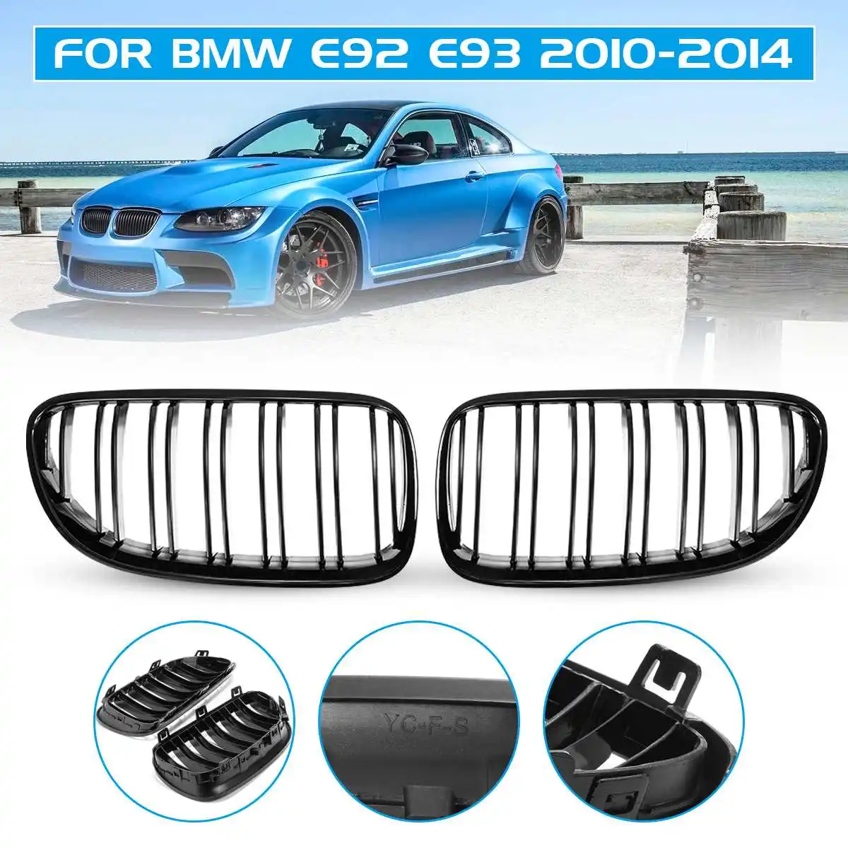 

Решетка радиатора для BMW 3-Series E92 E93 Facelift 2010-2014, 2 шт.