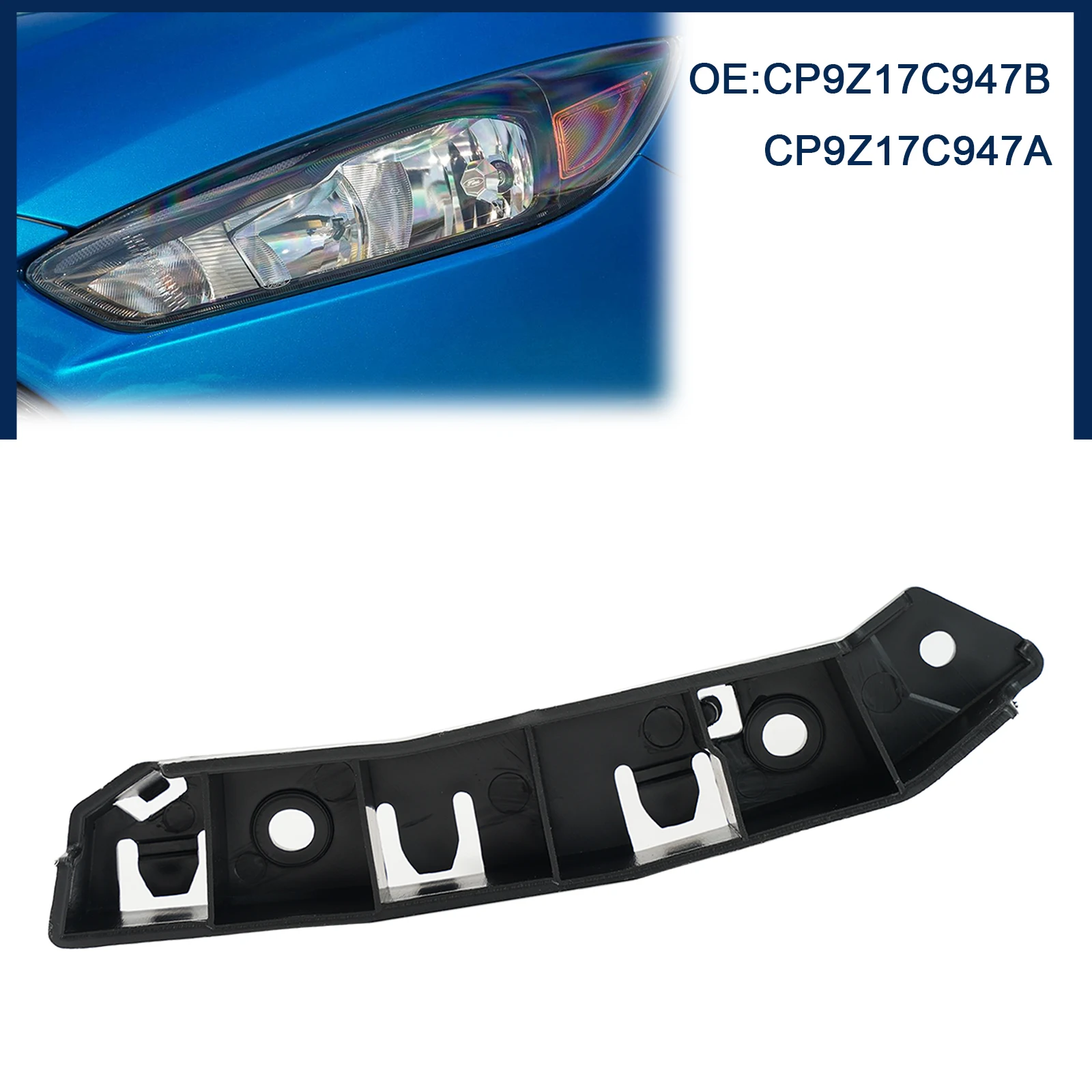 Pair Car Front Left Right Bumper Guide Mount Bracket Grille Retainer For Ford Focus RS SEL ST 2012 2013 2014 2015