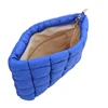 Women Cosmetic Pouch Cotton Padded Quilted Makeup Pouch Large Capacity Makeup Organizer Tote Bag Solid Color Cosmetic Handbags 6