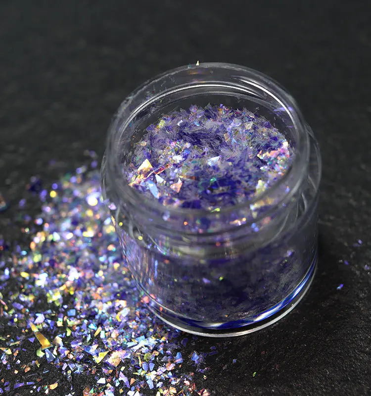 

Small Broken Glass Pieces Irregular Metallic Crystal Chips Chunky Flakes Sequins for Nail Arts DIY Vase Filler Epoxy Jewelry