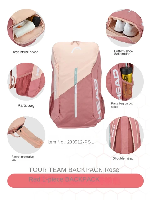 Mochila De tenis Original para hombre, bolsa de raqueta de pádel, equipo de  TOUR de cabeza, 2022 - AliExpress