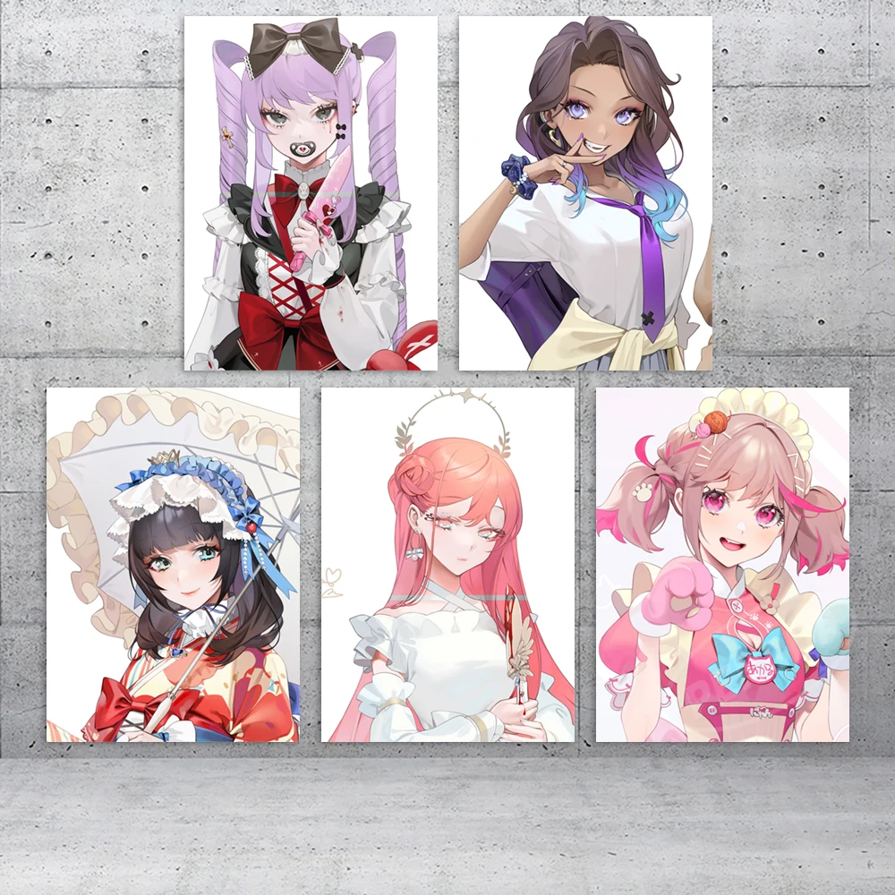 

Canvas Anime Character Painting Wall Art Mural Cute Girl HD Printing Poster Modern Kawaii Room Decorative Home Modular Pictures