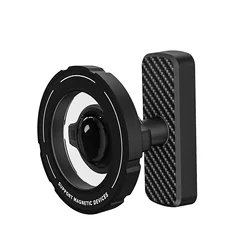 Universal Magnetic Phone Mount for Golf Carts, Treadmills, and Gym Equipment - Quick Attach and Secure Holder (Black)
