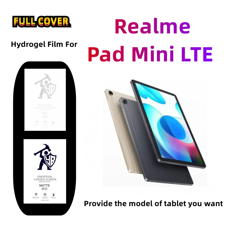 

2 шт. матовая Гидрогелевая пленка для Realme Pad Mini LTE HD Защита экрана для Realme Pad Mini матовая защитная пленка прозрачная