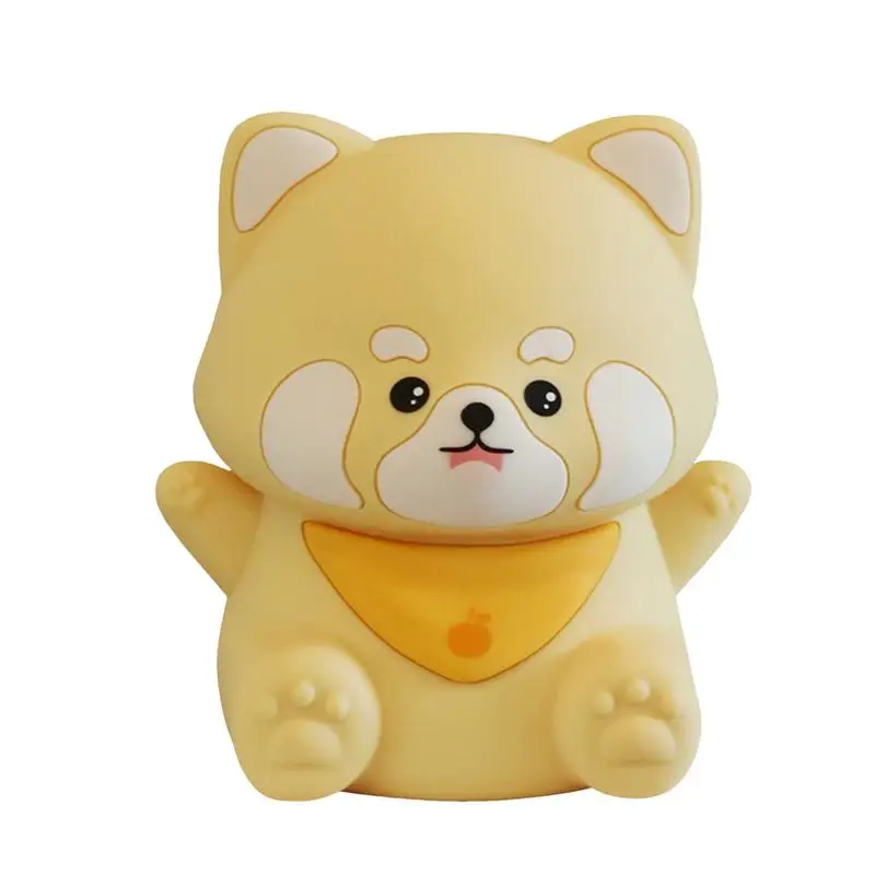 

Ночник в виде животного, сенсорные лампы в виде енота для спальни, светодиодные лампы в виде животных, 2 уровня, регулируемая яркость, силиконовый енот, искусственное животное