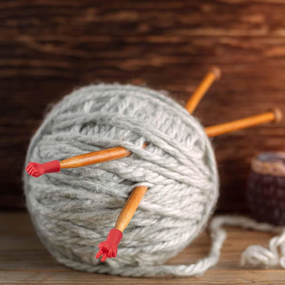 48 Tapones Para Agujas De Tejer - Protectores De Punta De Goma, Evitan Que Se Salgan Los Puntos