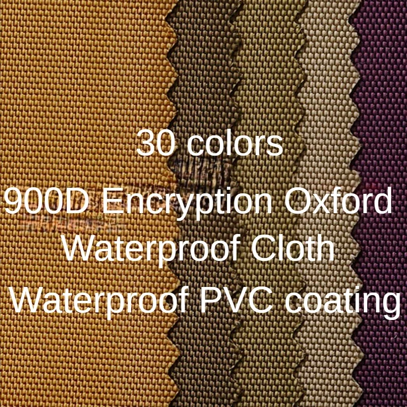 

900D Oxford Waterproof Fabric By The Yard for Tents Awning Bags Diy Sewing PVC Coating Outdoors Cloth Thickened Encrypted Plain