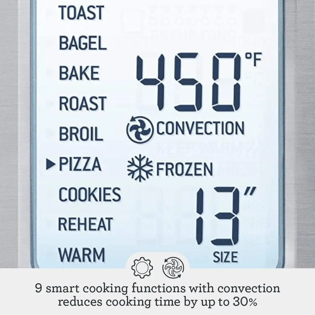Smart Oven, Convection Toaster Oven, Small Electric  Oven, BOV800XL, Brushed Stainless Steel 4