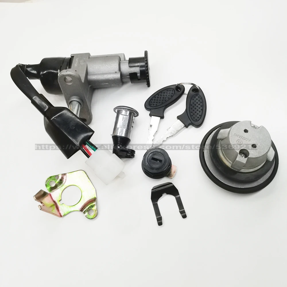 Ignition Key Switch Lock with 5 Wire For GY6 50CC 125CC Moped Scooter Quad ATV Go Kart Kymco 50 Linhai Motorcycle TS-GY50