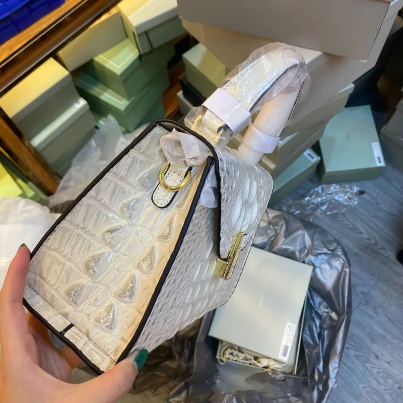 Borsa a mano da donna vintage con patta e risvolto, in pelle crosta, nuova borsa a tracolla di design da donna, a tracolla singola_voghion.com