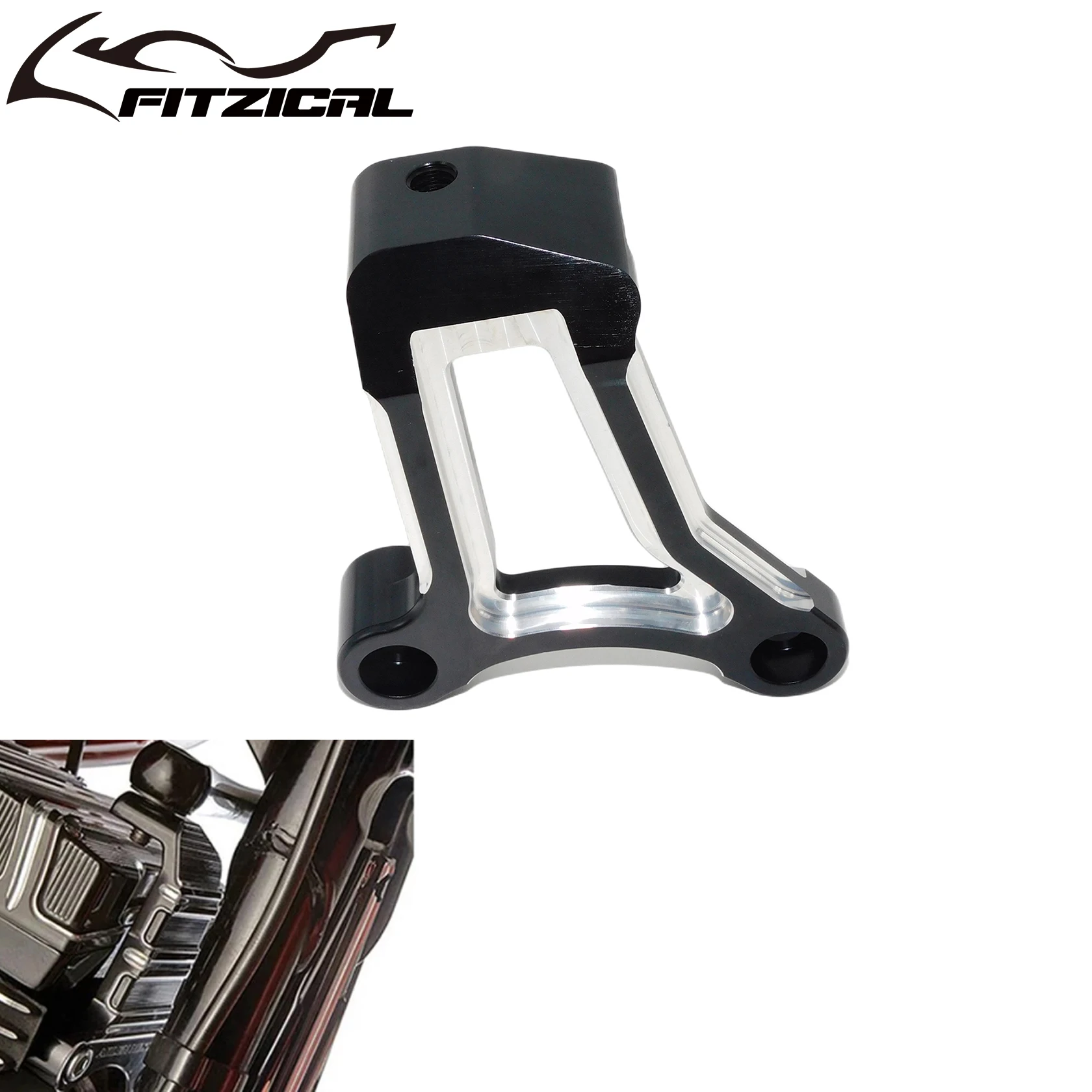 

Передний Кронштейн двигателя мотоцикла CNC, алюминий для Harley Touring Electra Glide Road King FLHR FLHX 2009-2016