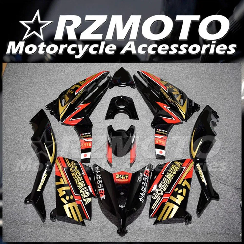 Abs Personalizado Motocicleta Carenagens Kit, Carroconjunto, Vermelho, Dourado, Apto Para Yamaha T-Max 530, 2012, 2013, 20