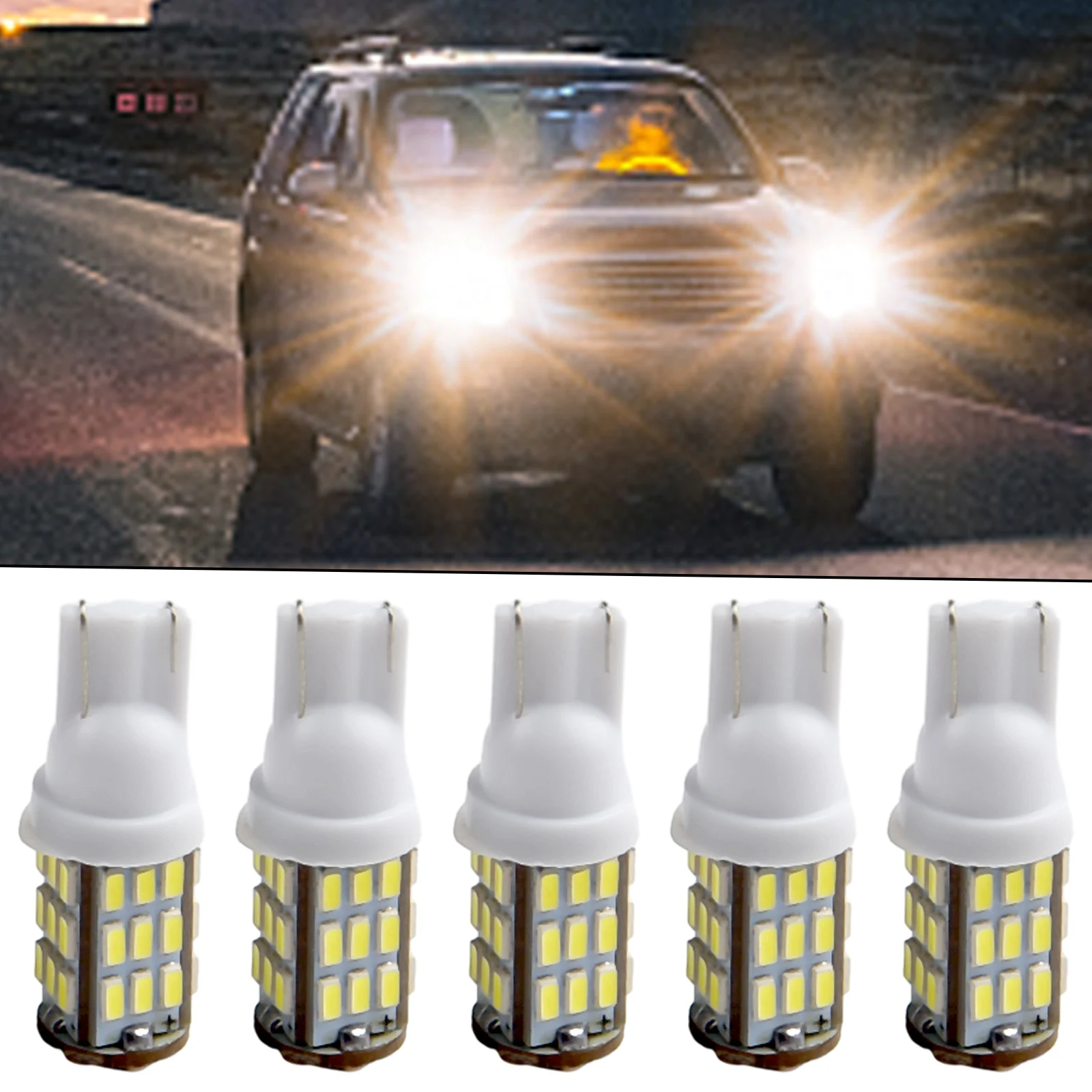 Trailer Light Bulb T10 Lamp Bead 12V DC 20 Pcs/set 50000H 5W Auto Parts Car Accessories RV Camper LED Practical