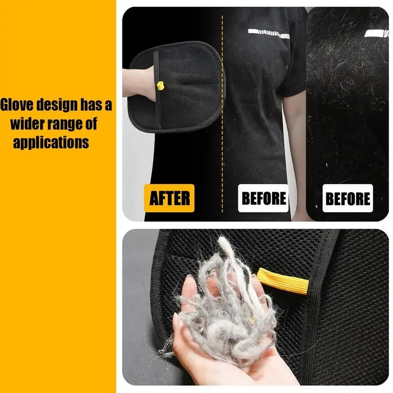 Cat Gloves for Grooming Anti-static Gloves for Pets Gentle Pet Grooming Dogs and Cats Double-Sided