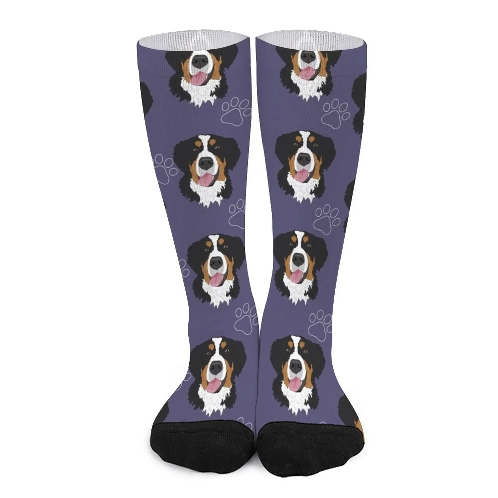 Bernese Mountain Dog Pattern Socks non-slip soccer stockings sock men basket ball pink and purple marble mouse pad beautiful rose gold marbling ink pattern mousepad non slip rubber base for computer laptop