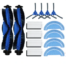 Robot Vacuum Spare Parts - Roller Brush, Side Brush, HEPA Filter, Mop Rag (14PCS SET)