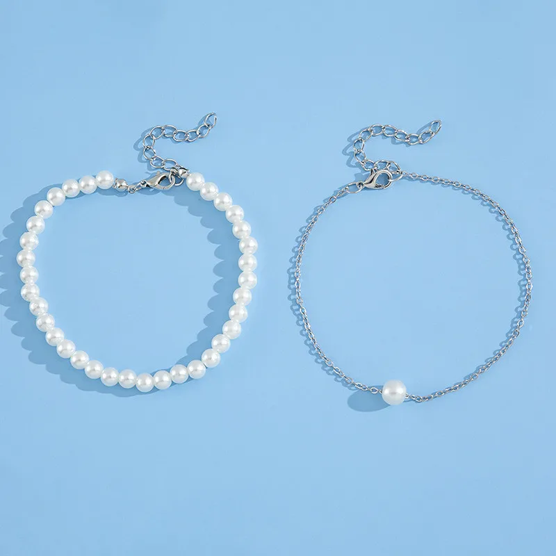 Fashion Accessories Fashion Pearl Anklet Women Ankle Bracelet Beach Imitation Pearl Barefoot Sandal Anklet Chain Foot Jewelry